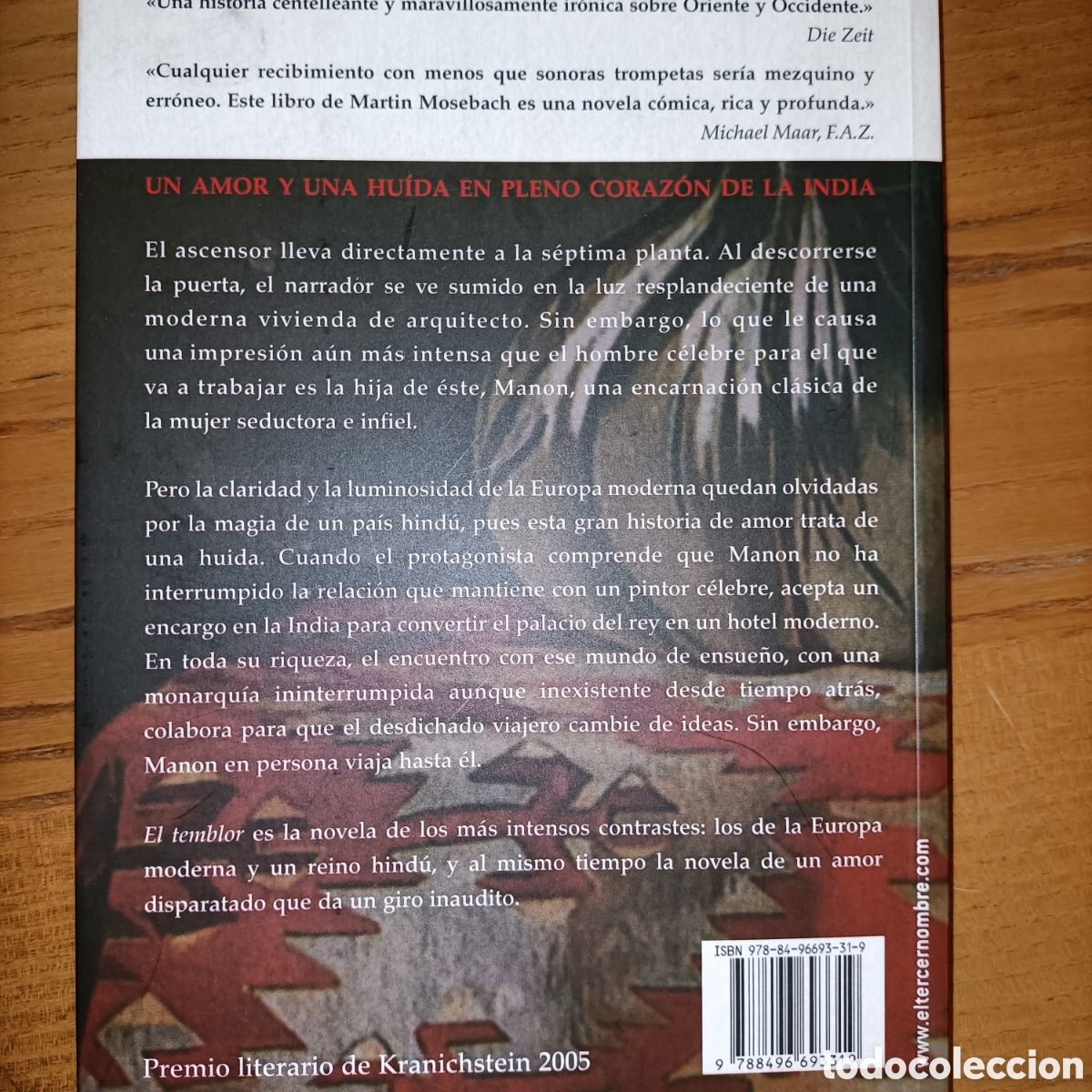 Libros de segunda mano: El temblor. Martin Mosebach. - Foto 2