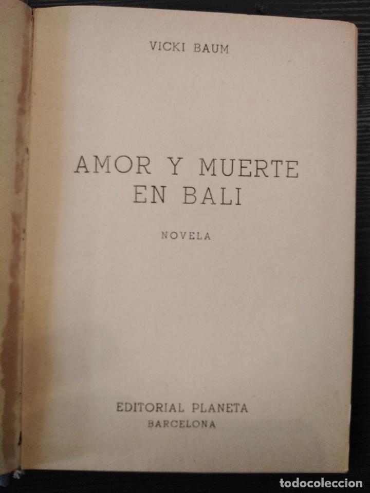 Libros de segunda mano: Amor y muerte en Bali - Vicki Baum - Foto 1