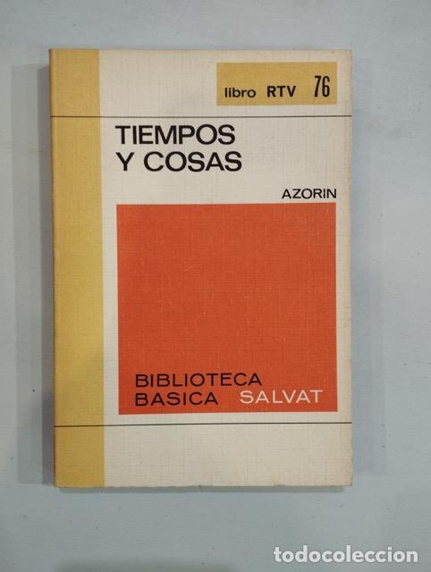 Libros de segunda mano: Azor&iacute;n - Tiempos y cosas - Foto 1