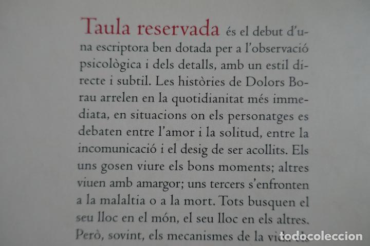 Libros de segunda mano: Taula reservada. Dolors Borau - Foto 11