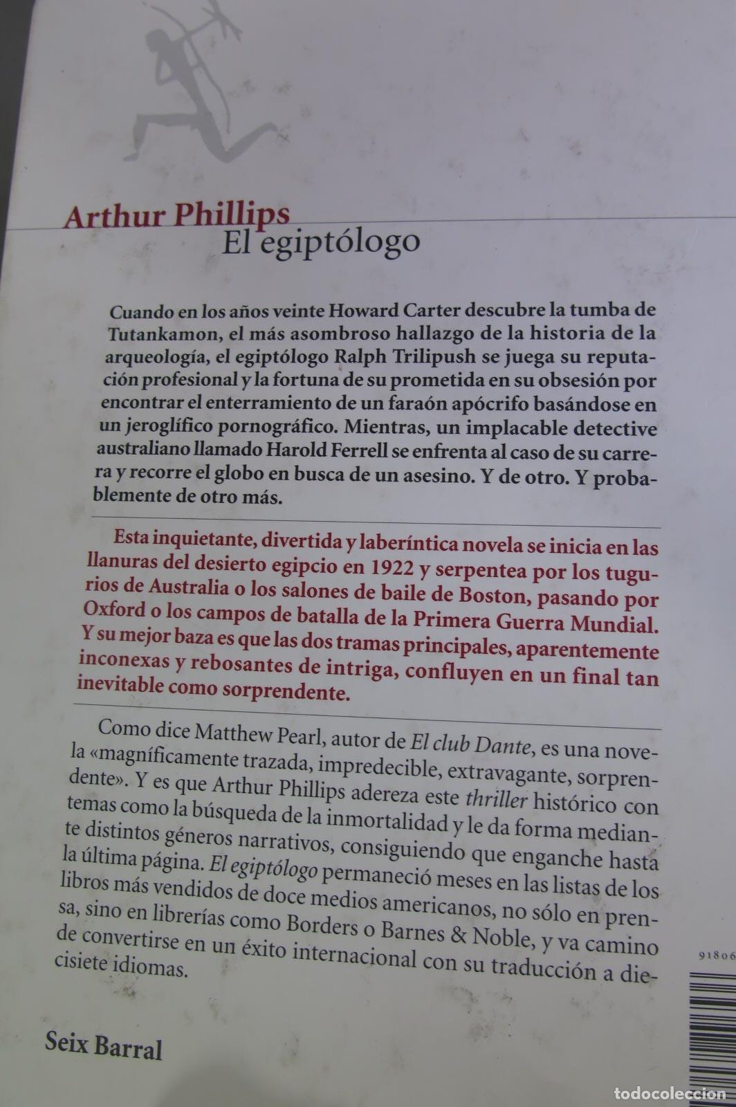 Libros de segunda mano: El Egiptologo. PHILLIPS - Foto 3