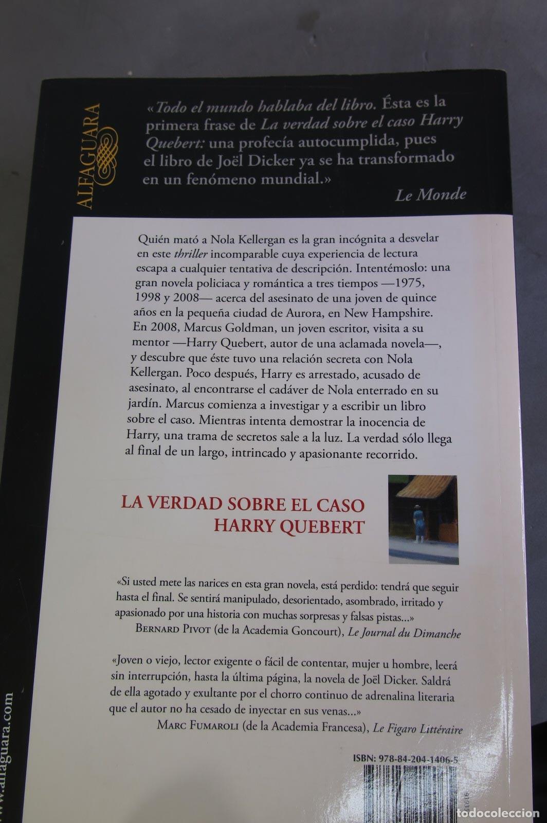 Libros de segunda mano: La verdad sobre el caso Harry Quebert. DICKER - Foto 3