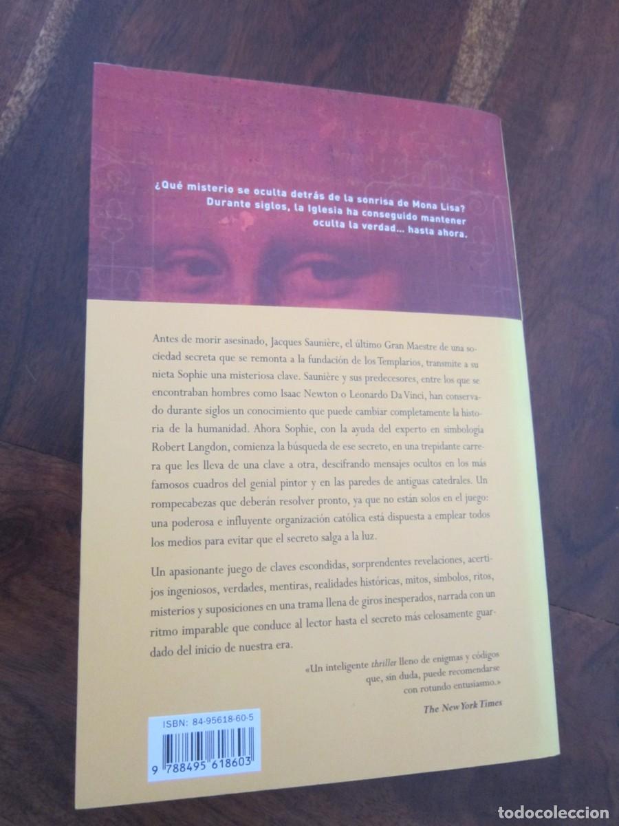 Libros de segunda mano: EL C&Oacute;DIGO DA VINCI. Dan Brown. Umbriel Editores 2004 - Foto 2