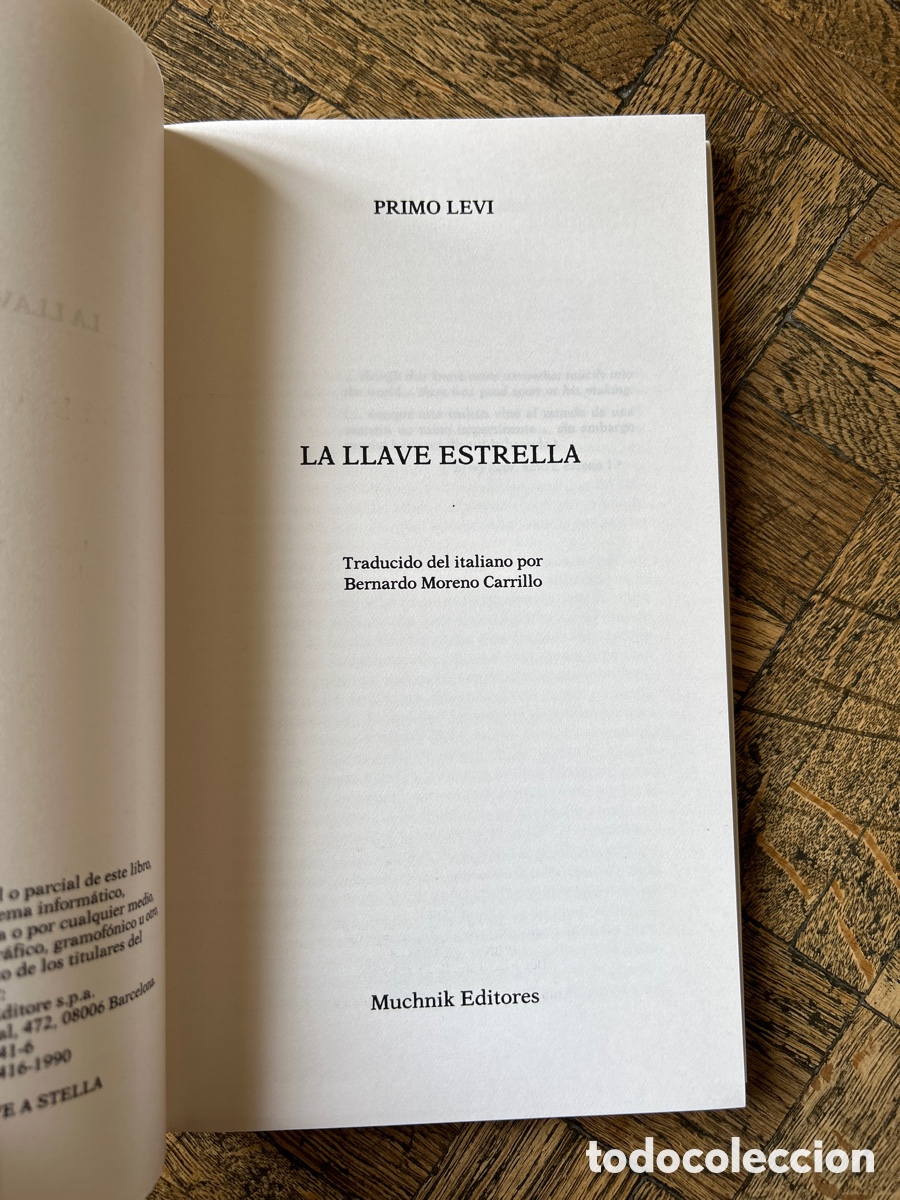Libros de segunda mano: La llave Estrella - Primo Levi - Muchnik Editores (1990) - Foto 3