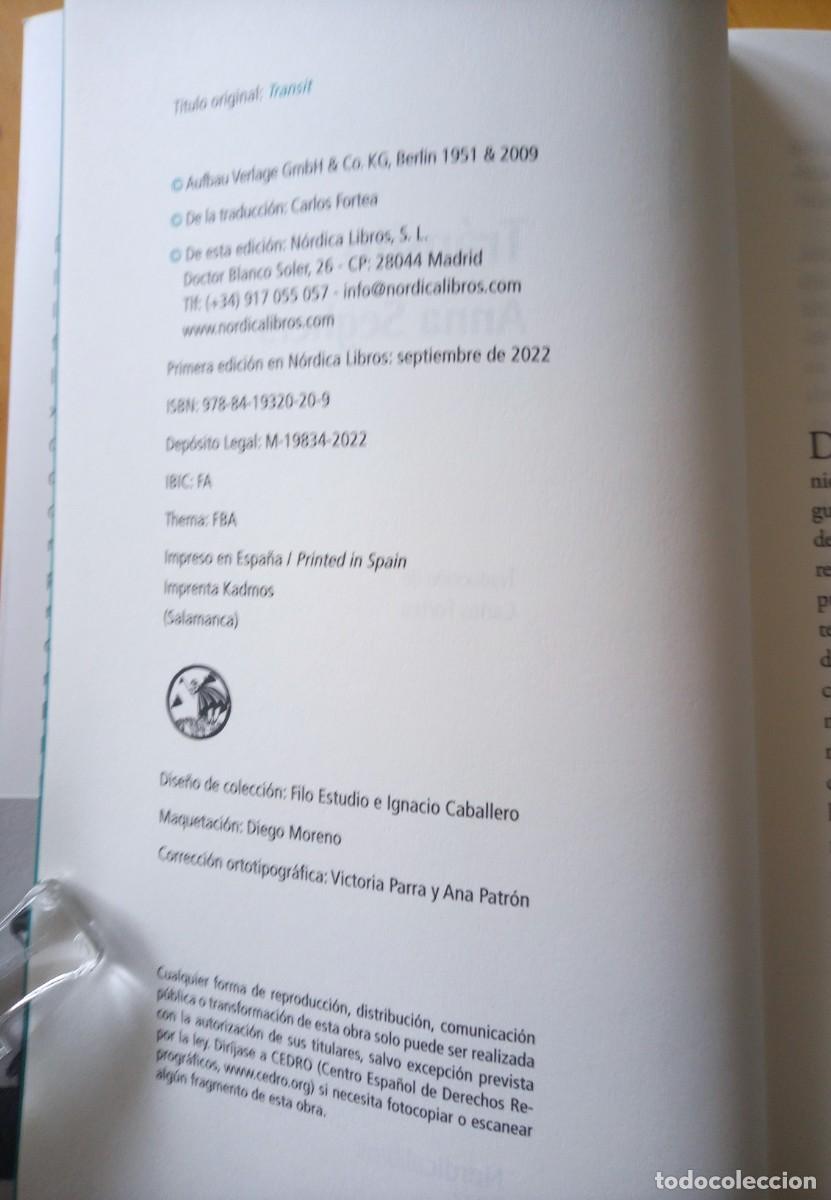 Libros de segunda mano: ANNA SEGHERS TRANSITO - Foto 5