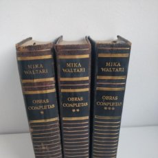 Libros de segunda mano: MIKA WALTARI - OBRAS COMPLETAS. LUIS DE CARALT. 3 TOMOS 1ª EDICION