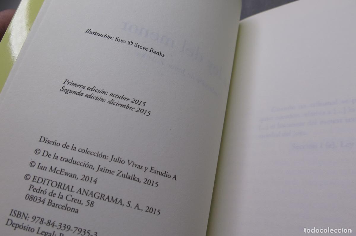 Libros de segunda mano: La ley del menor. Ian McEwan - Foto 2