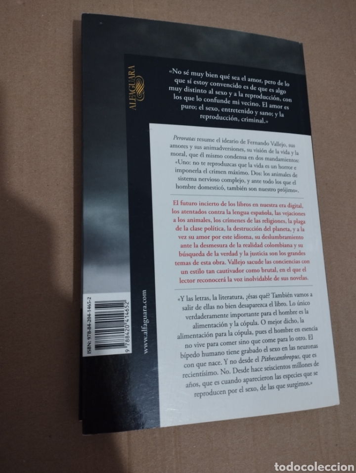 Libros de segunda mano: PERORATAS (FERNANDO VALLEJO) - Foto 5
