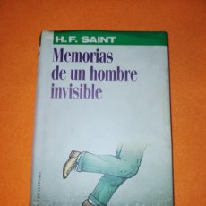 Libros de segunda mano: MEMORIAS DE UN HOMBRE INVISIBLE. H.F.SAINT. CIRCULO DE LECTORES. 1989