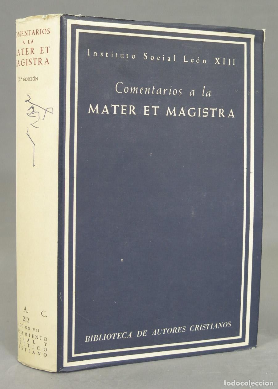Libros de segunda mano: Comentarios a la Mater et magistra. BAC - Foto 1