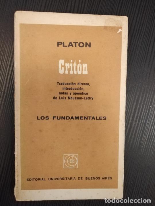 Libros de segunda mano: Crit&oacute;n - Platon - Foto 1