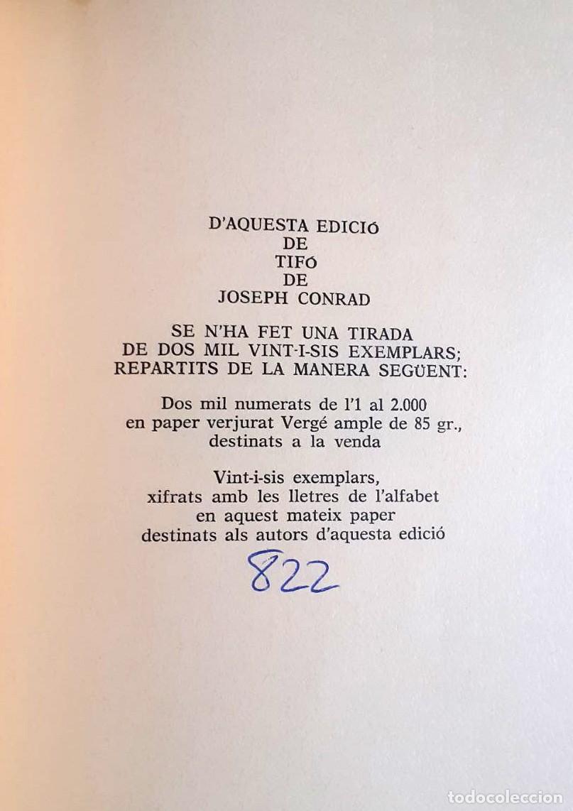Libros de segunda mano: CONRAD, JOSEPH. TIF&Oacute;. LAERTES, 1982 - Foto 2