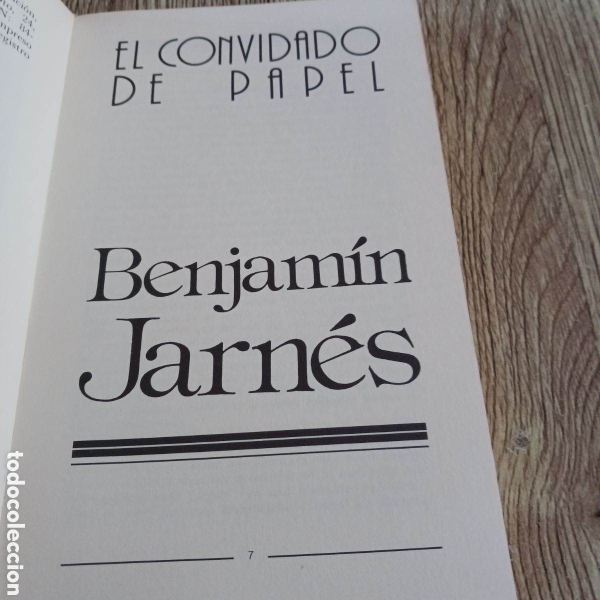 Libros de segunda mano: El convidado de papel de Benjam&iacute;n Jarn&eacute;s - Foto 4