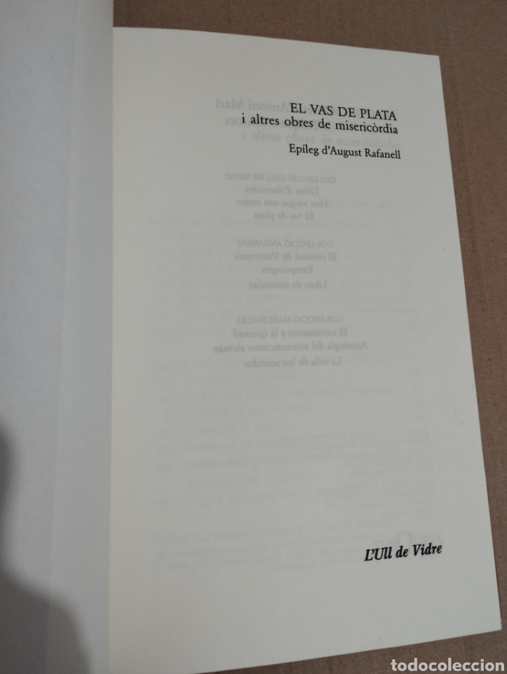 Libros de segunda mano: EL VAS DE PLATA (ANTONI MAR&Iacute;) - Foto 2