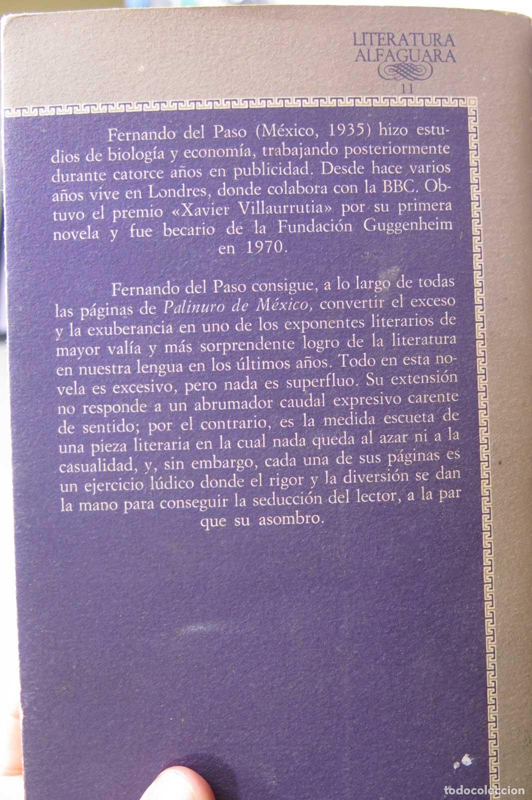 Libros de segunda mano: Palinuro de M&eacute;xico. Paso. 1978 - Foto 2