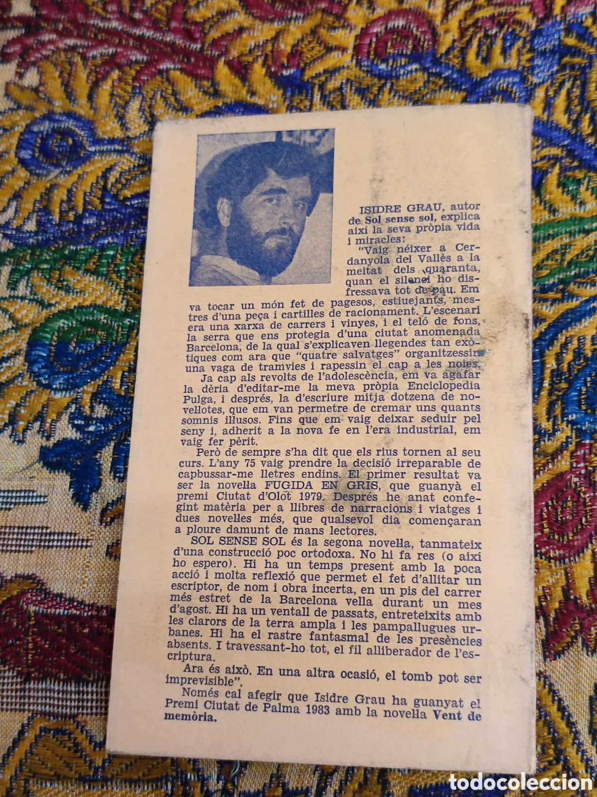 Libros de segunda mano: Sol sense sol Isidre Grau - Foto 2