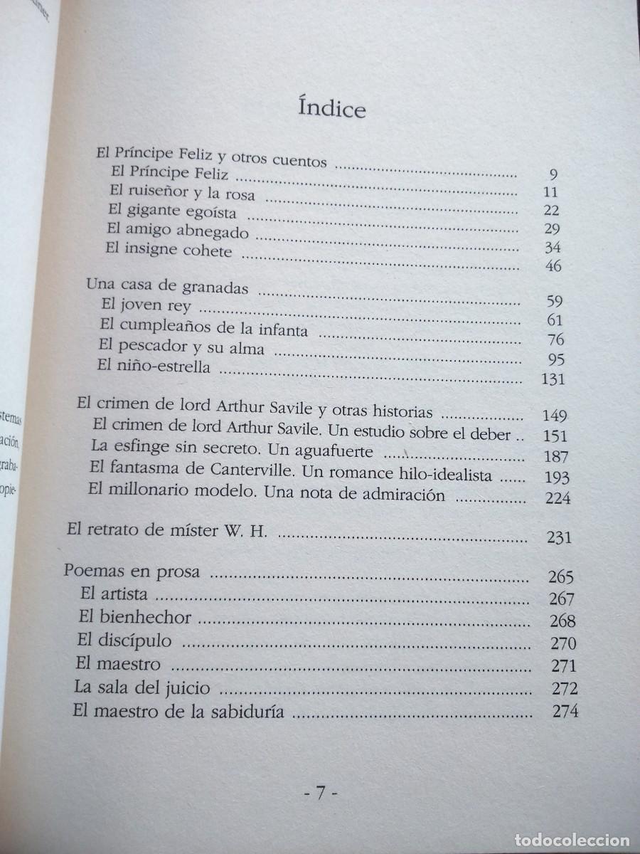 Libros de segunda mano: CUENTOS COMPLETOS -- OSCAR WILDE -- BOREAL -- - Foto 3