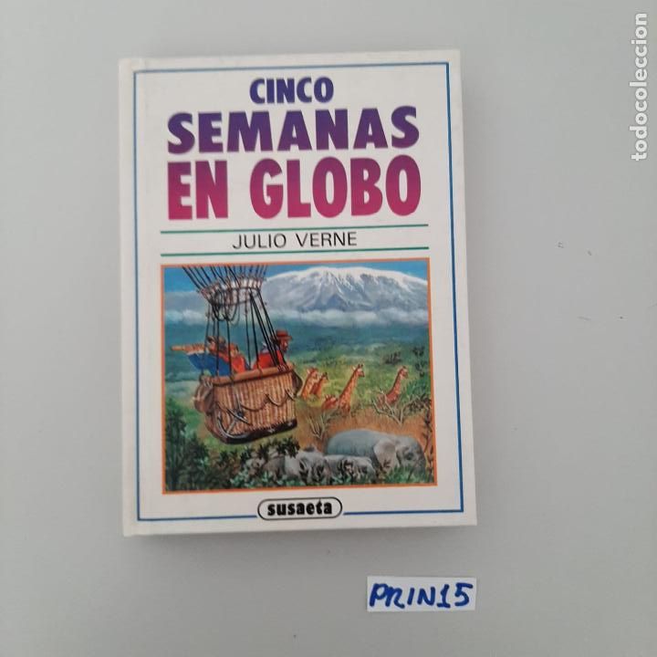 Libros de segunda mano: Cinco semanas en globo - Foto 1