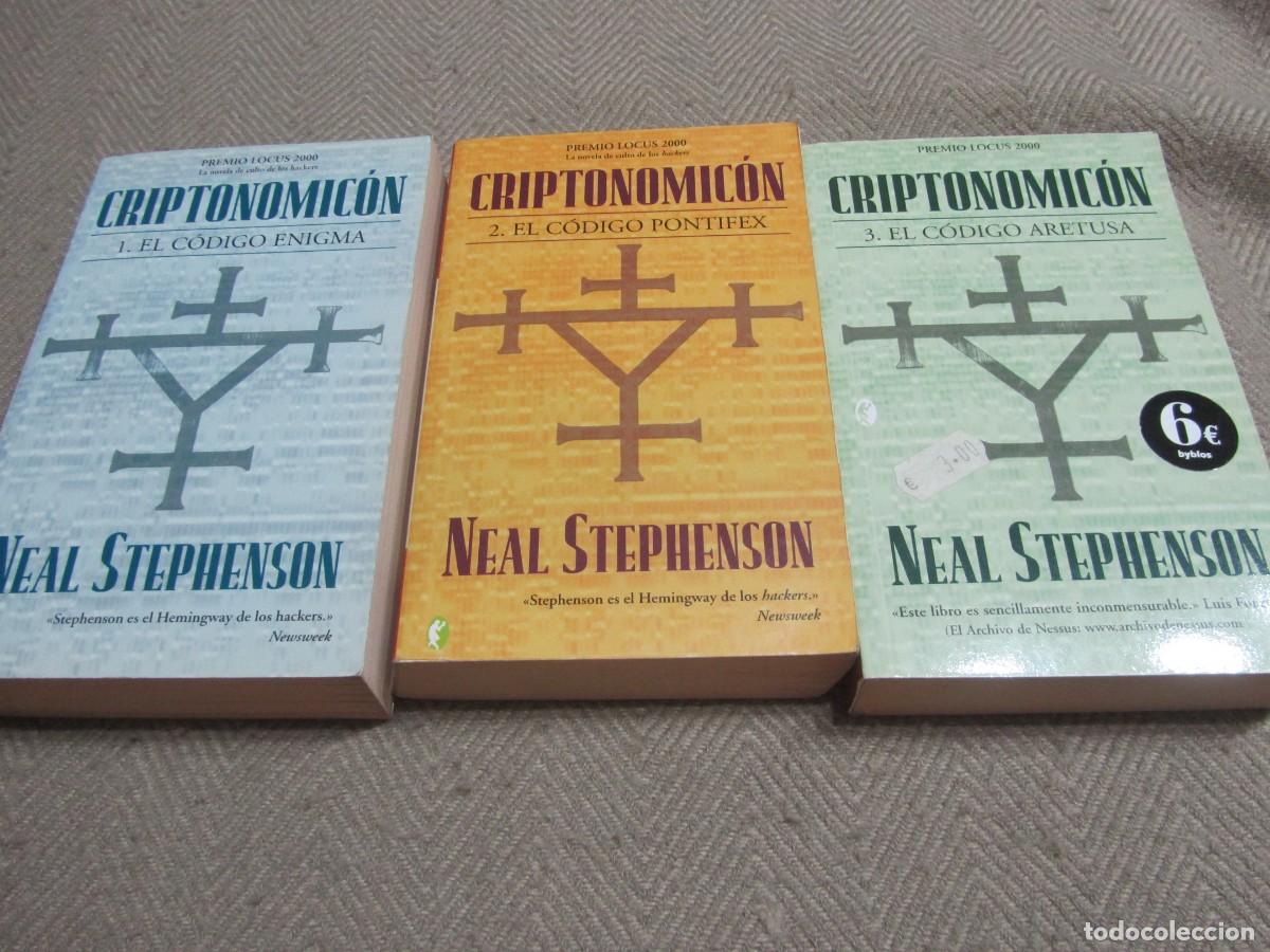 Libros de segunda mano: CRIPTONOMICON,NEAL STEPHENSON,EL CODIGO ENIGMA,EL CODIGO PONTIFEX Y EL CODIGO ARETUSA - Foto 1