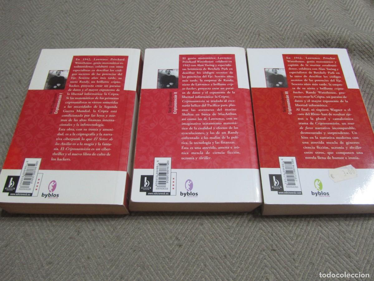 Libros de segunda mano: CRIPTONOMICON,NEAL STEPHENSON,EL CODIGO ENIGMA,EL CODIGO PONTIFEX Y EL CODIGO ARETUSA - Foto 2
