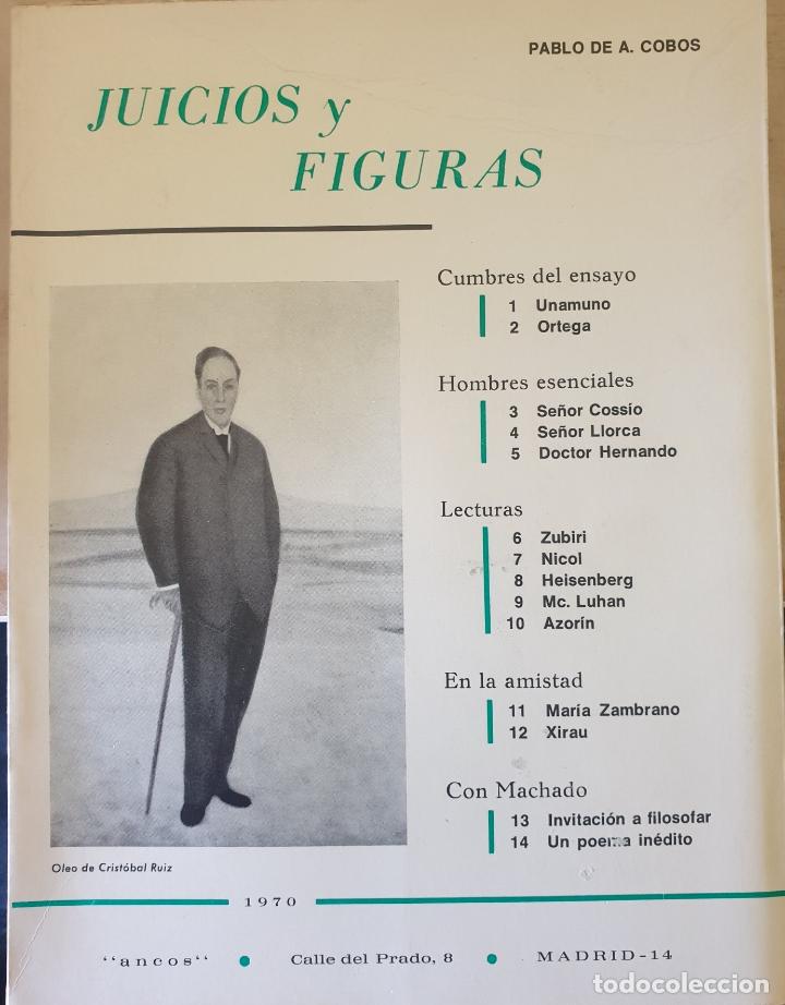 Libros de segunda mano: JUICIOS Y FIGURAS. - COBOS, Pablo de A. - Foto 1
