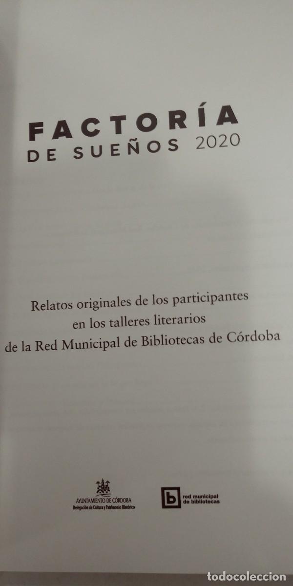 Libros de segunda mano: Factor&iacute;a de sue&ntilde;os 2020 Relatos - Foto 3