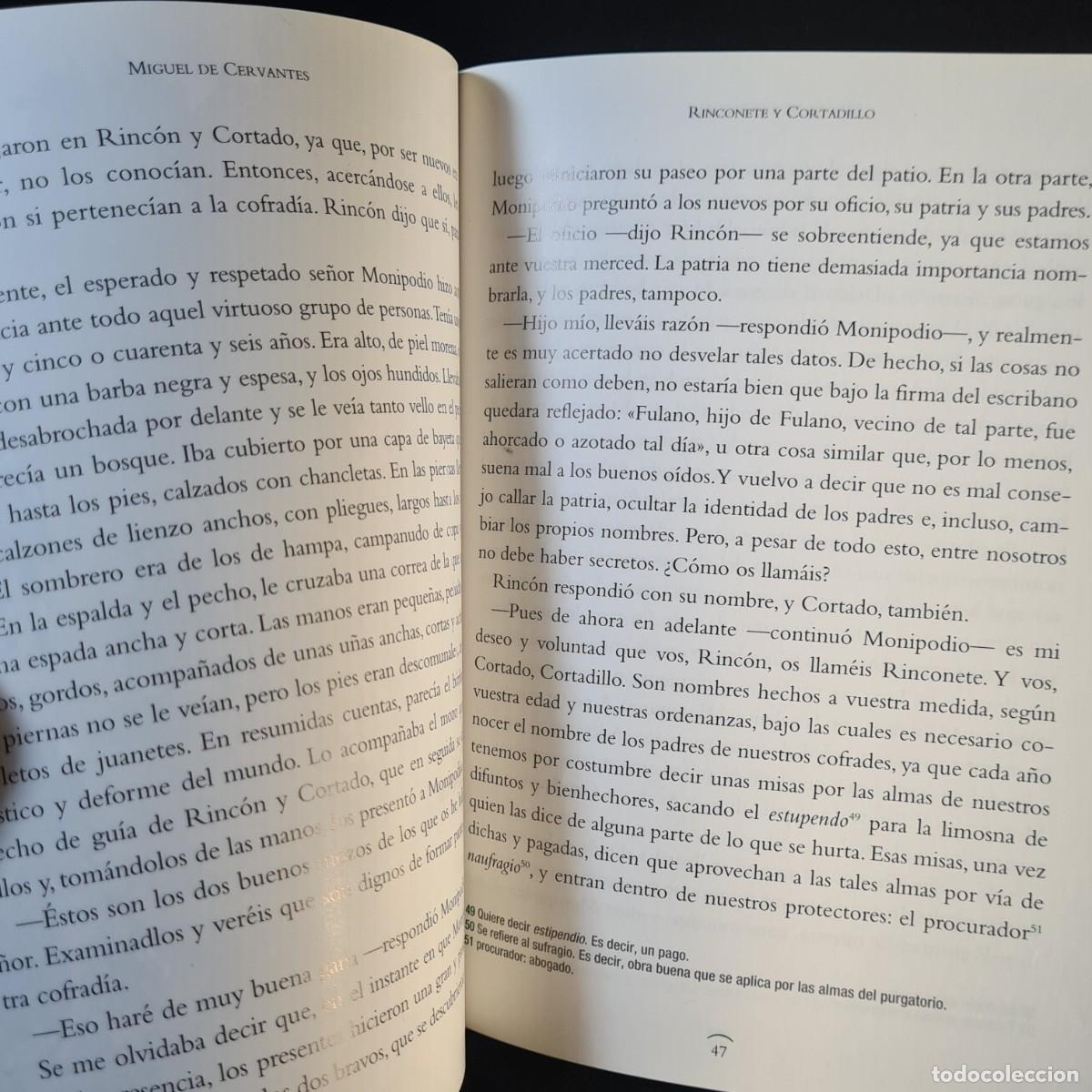 Libros de segunda mano: LIBRO - RINCONETE Y CORTADILLO LA GITANILLA - MIGUEL DE CERVANTES - TEIDE A&Ntilde;O 2009 // AL-493 - Foto 4
