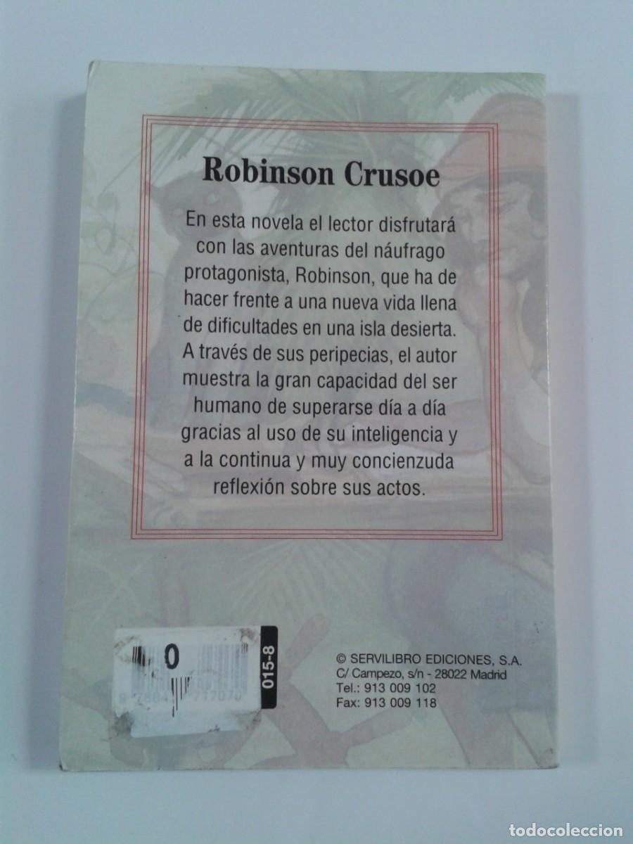 Libros de segunda mano: Robinson Crusoe. Daniel Defoe. Servilibro - Foto 2