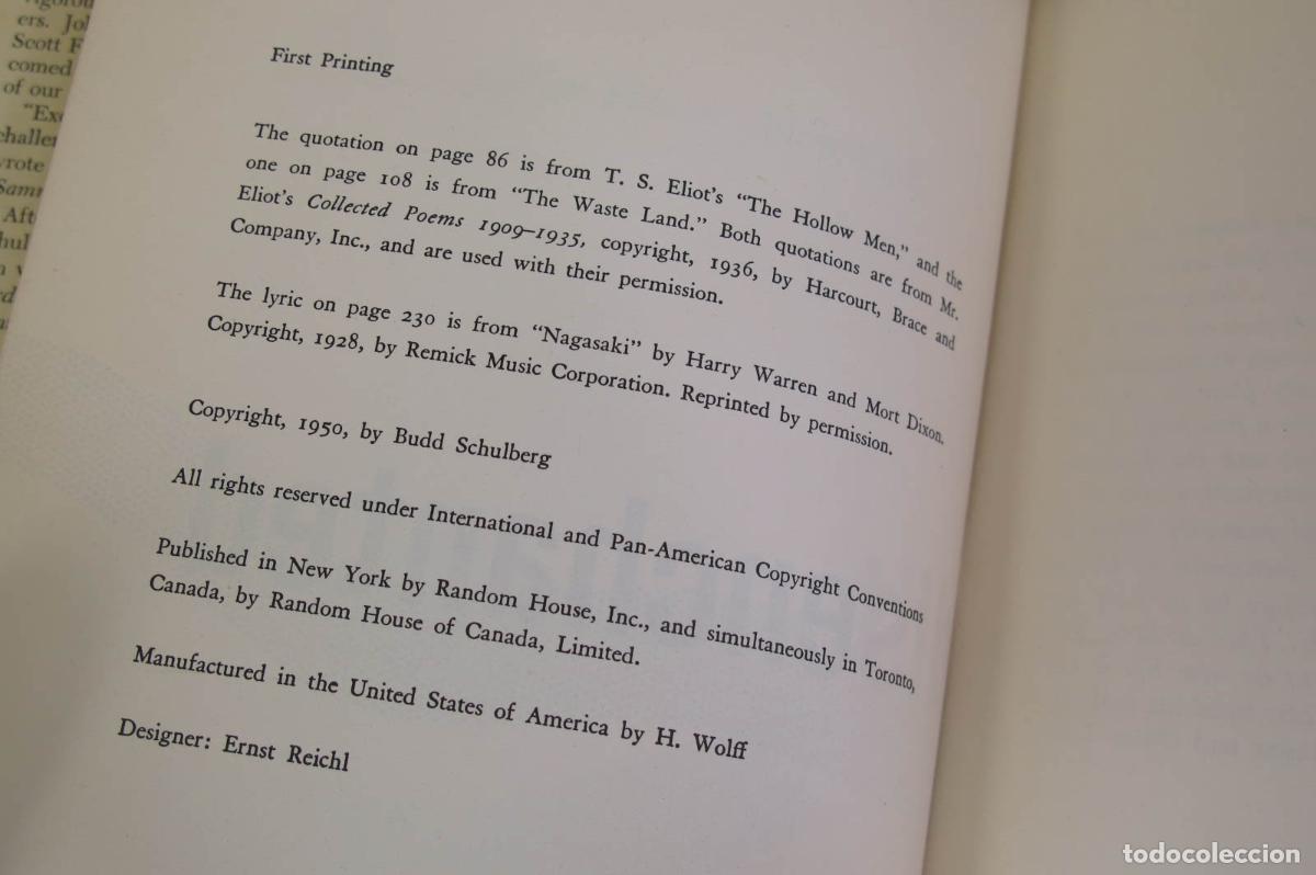 Libros de segunda mano: Disenchanted. Budd Schulberg. 1950 - Foto 2