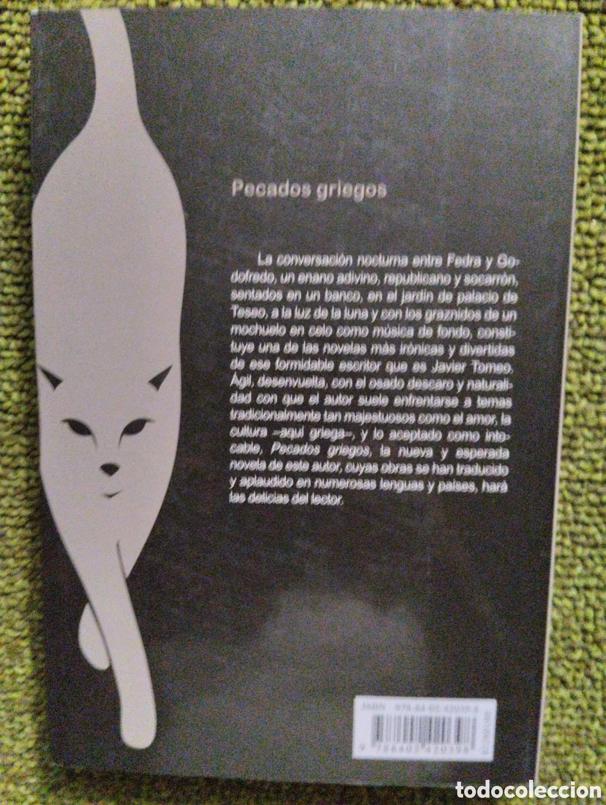 Libros de segunda mano: Pecados griegos - Tomeo, Javier - Foto 2