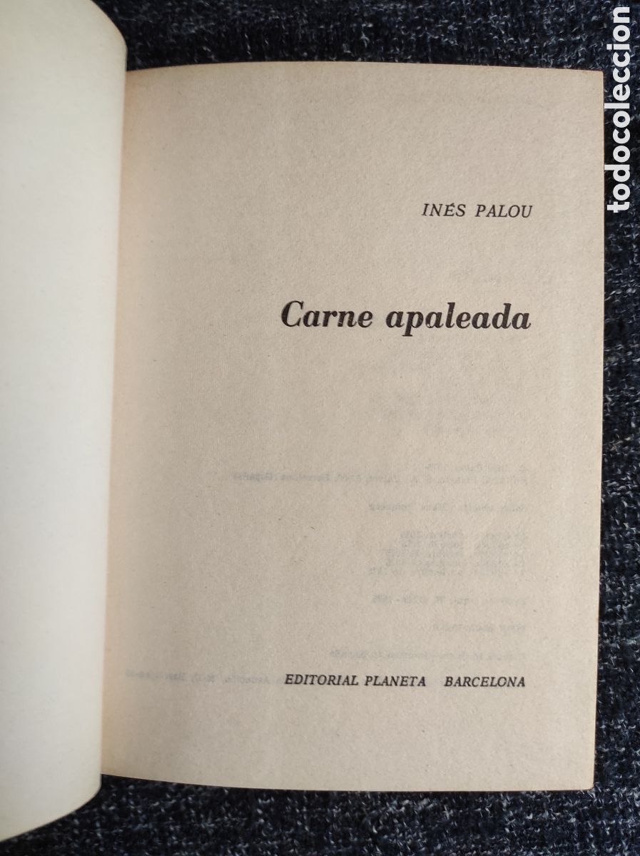 Libros de segunda mano: CARNE APALEADA. / IN&Eacute;S PALOU. - Foto 2