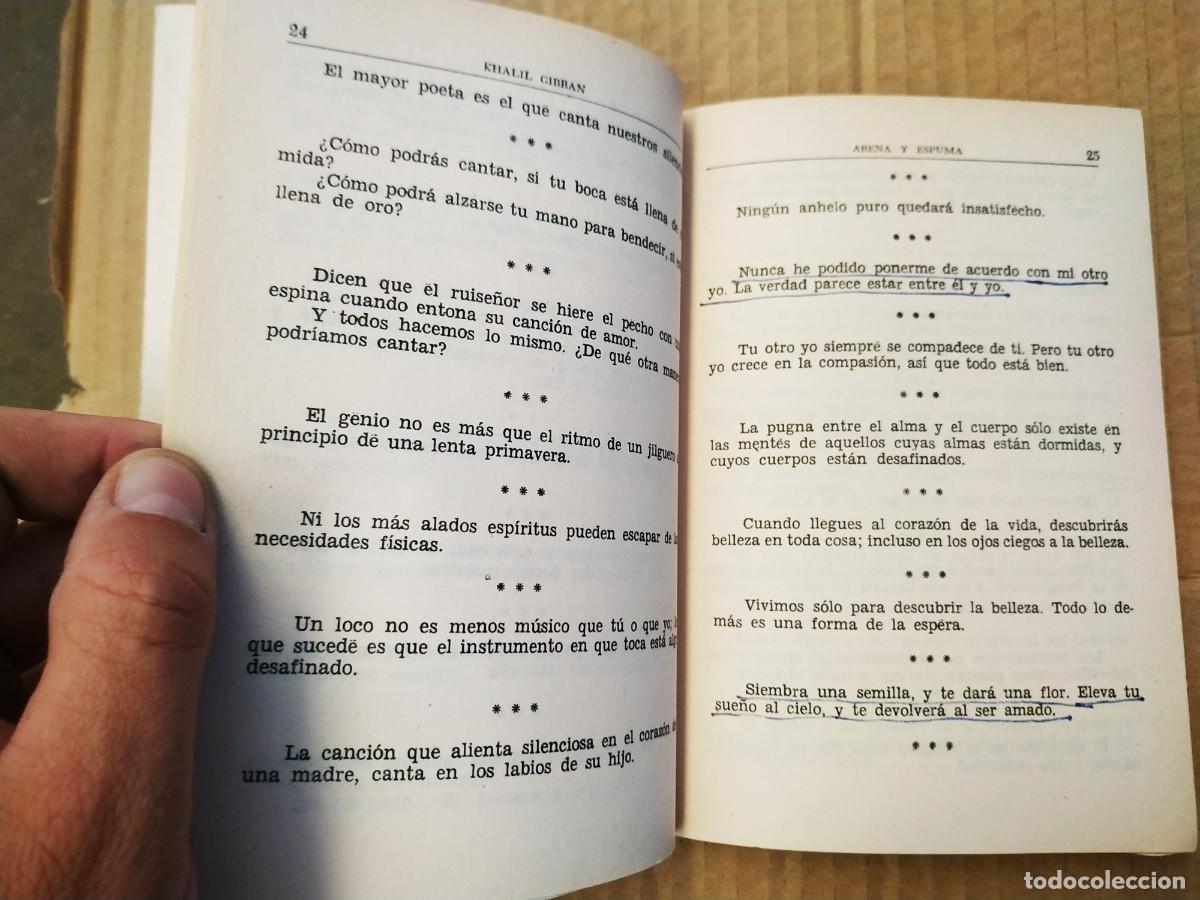 Libros de segunda mano: Arena y espuma - Khalil Gibran - Foto 3