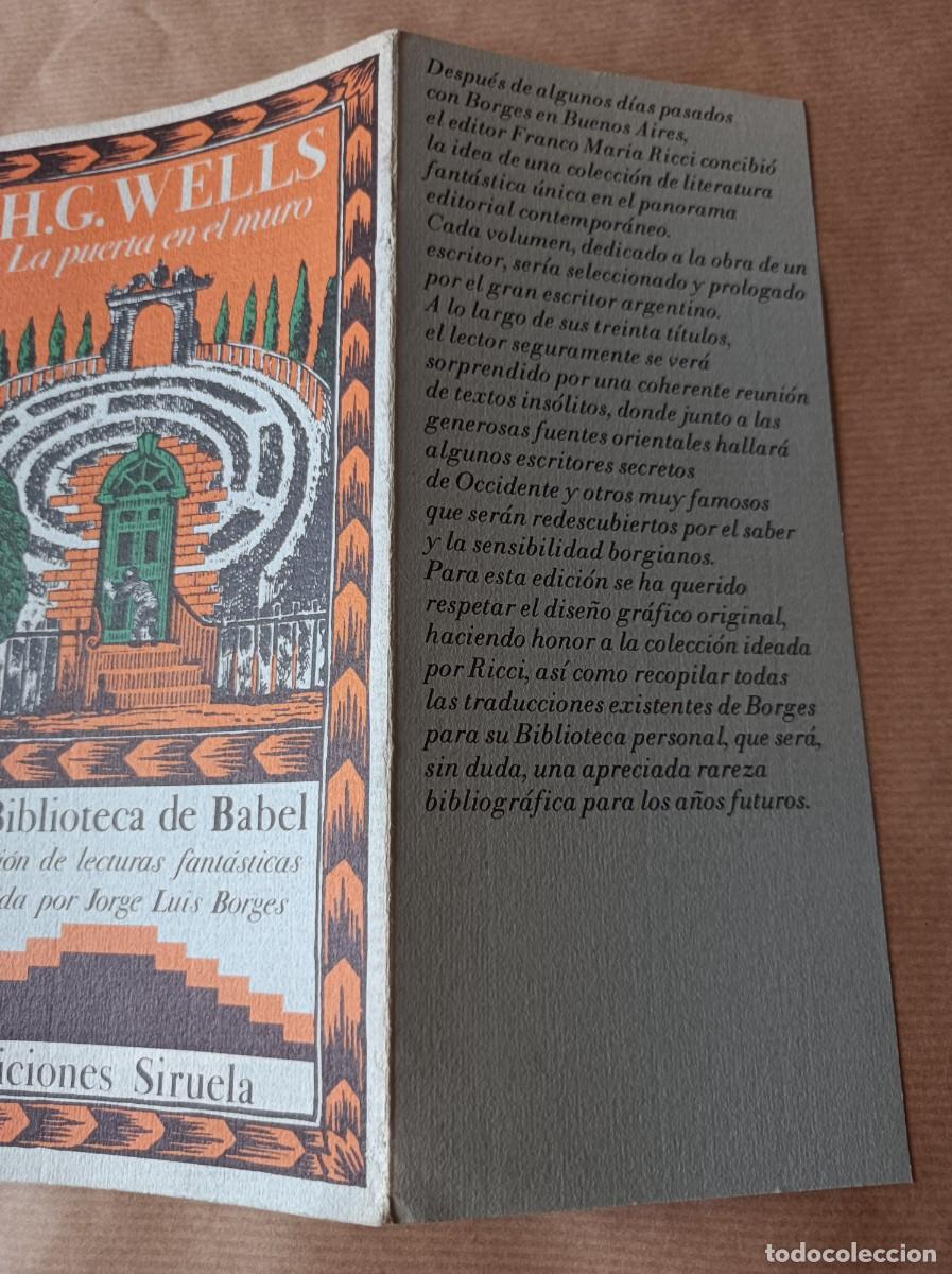 Libros de segunda mano: LA PUERTA EN EL MURO - LA BIBLIOTECA DE BABEL - Foto 8