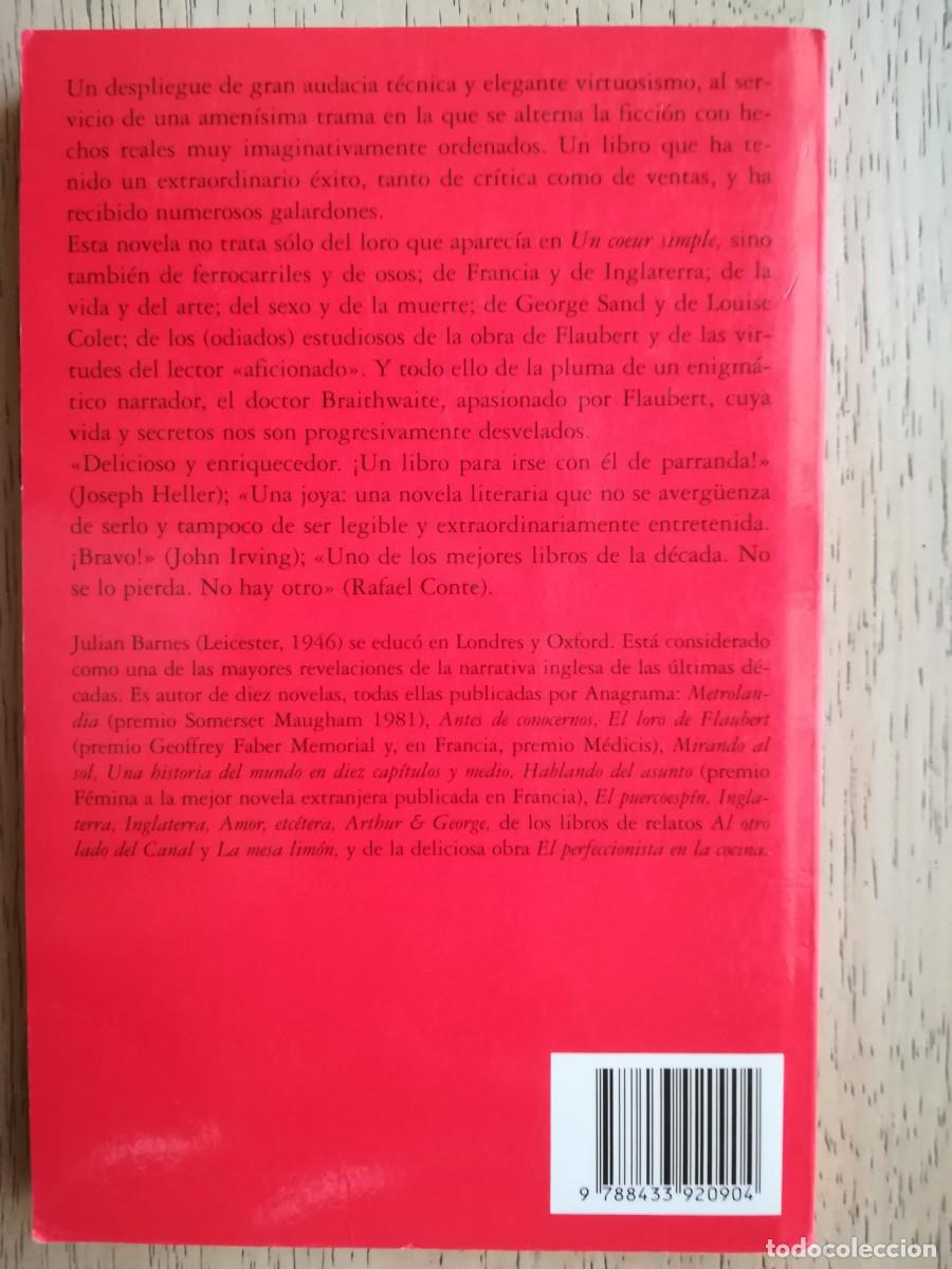 Libros de segunda mano: El loro de Flaubert. Julian Barnes - Foto 2