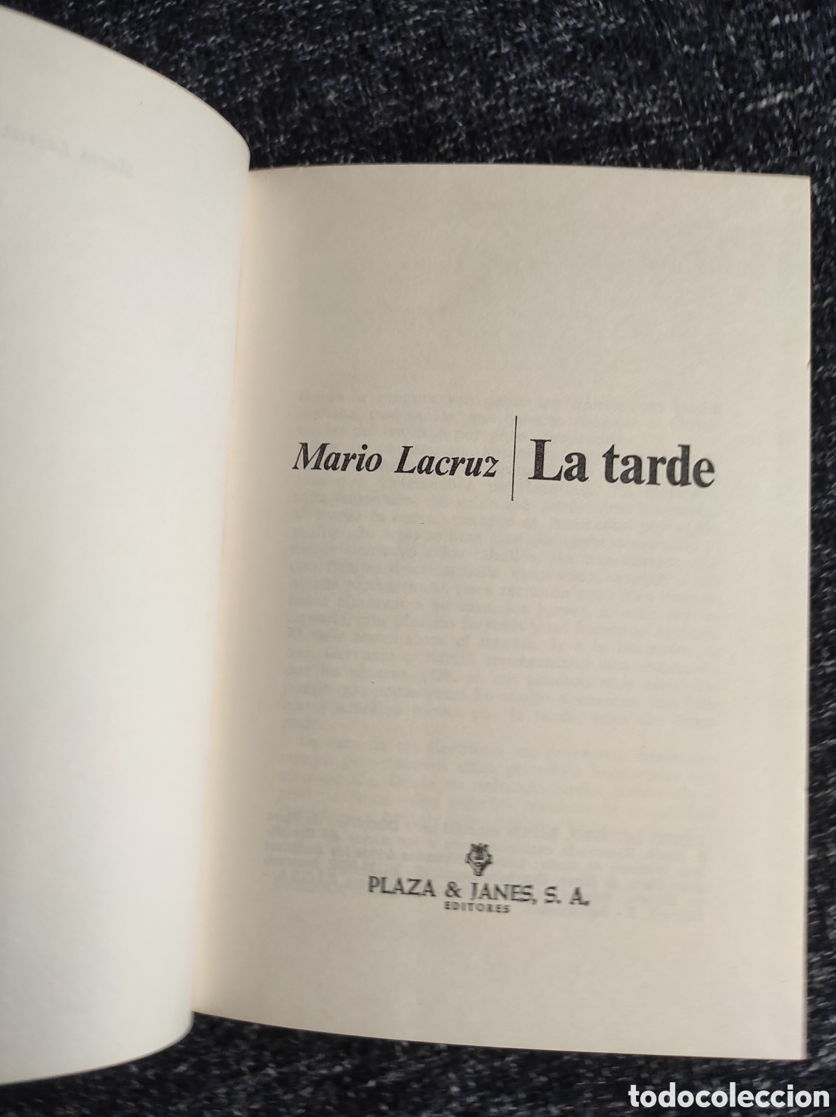 Libros de segunda mano: LA TARDE / MARIO LACRUZ - Foto 3