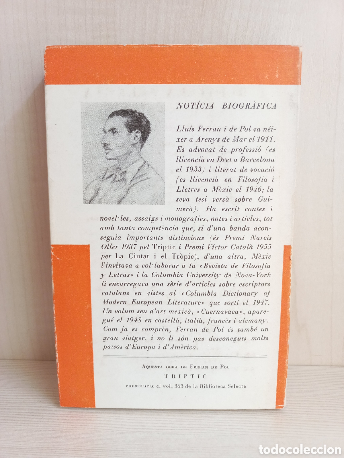 Libros de segunda mano: Triptic. Ferran de Pol. Editorial Selecta, primera edici&oacute;n, 1964. Catal&aacute;n - Foto 3