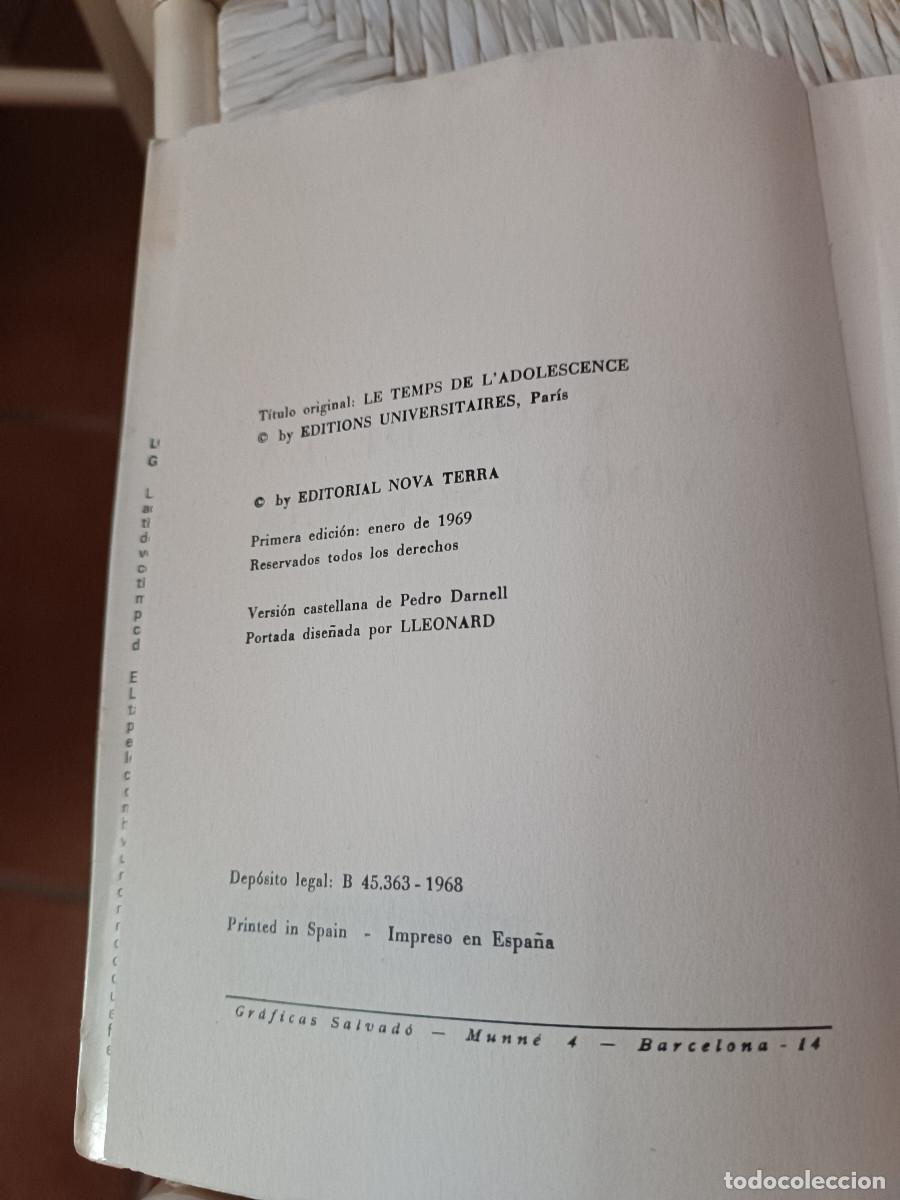 Libros de segunda mano: LIBRO LOS A&Ntilde;OS DE LA ADOLESCENCIA - Foto 3