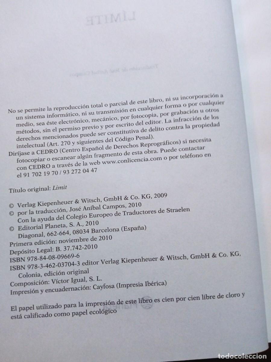Libros de segunda mano: L&iacute;mite. Frank Schatzing - Foto 3