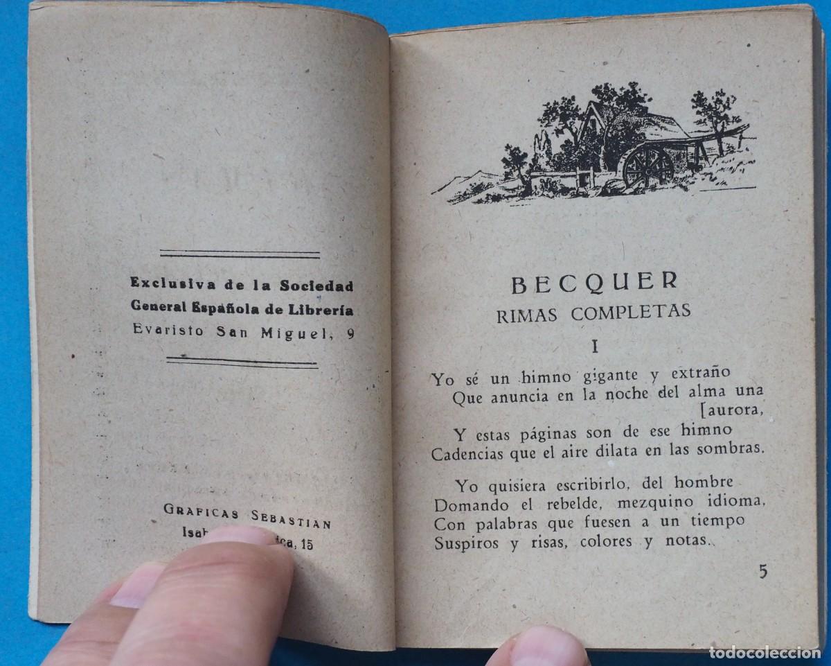 Libros de segunda mano: LIBRO DE RIMAS: GUSTAVO A. BECQUER - Foto 4
