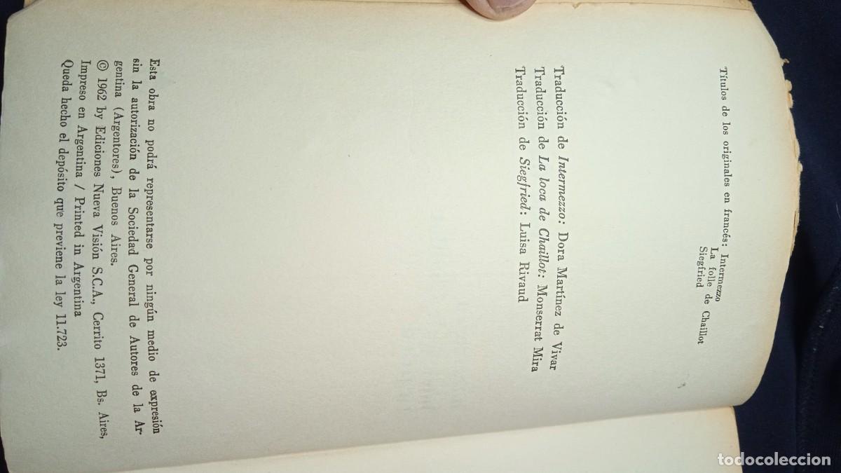 Libros de segunda mano: Antiguo libro Jean Giraudoux. - Foto 4