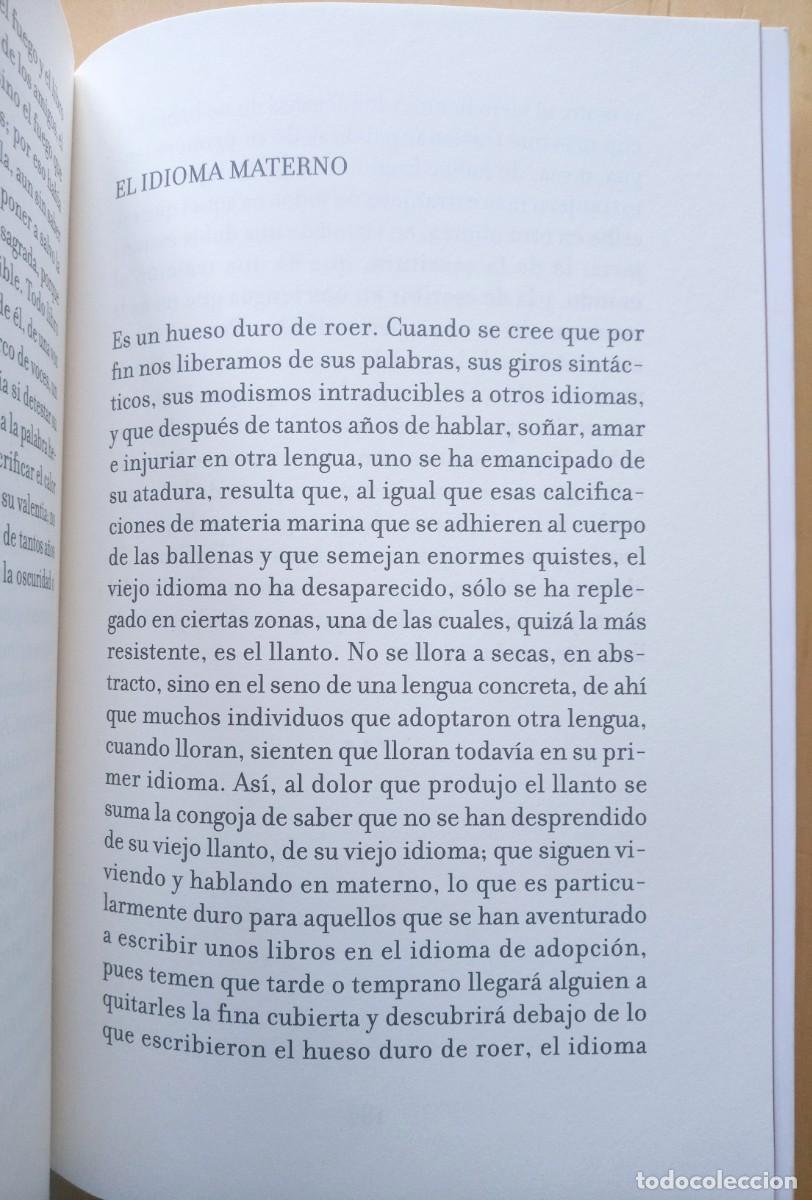 Libros de segunda mano: FABIO MORABITO EL IDIOMA MATERNO - Foto 10