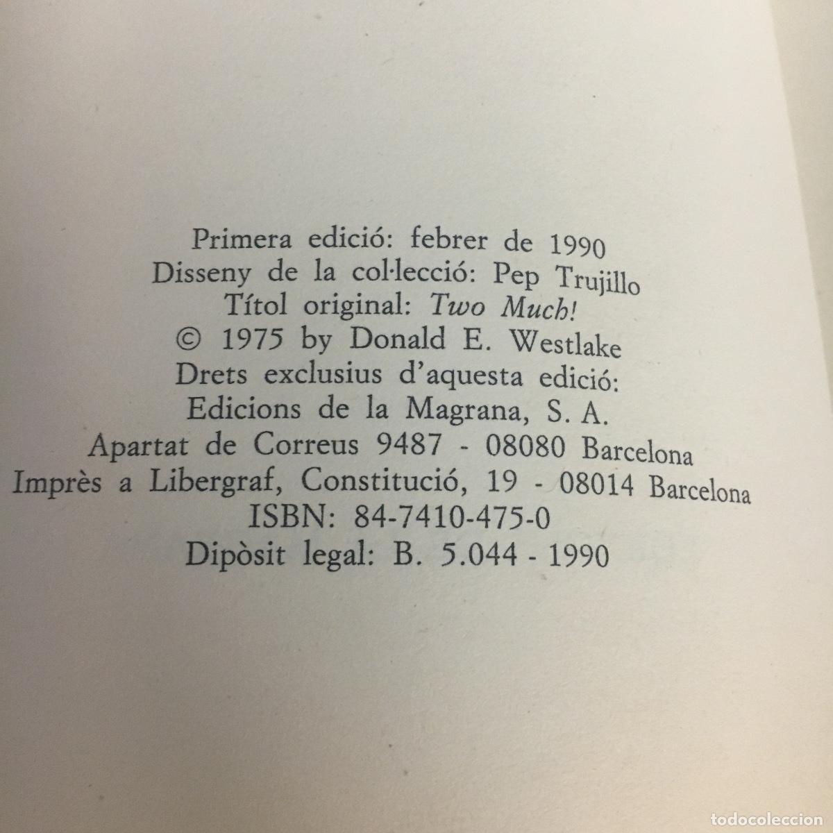 Libros de segunda mano: Dos &eacute;s massa - Donald E. Westlake REF: 172 - Foto 3