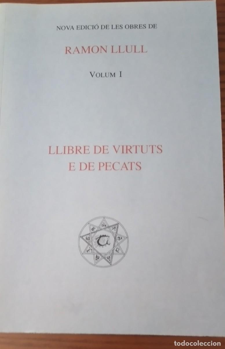 Libros de segunda mano: LLIBRE DE VIRTUTS E DE PECATS - Foto 1