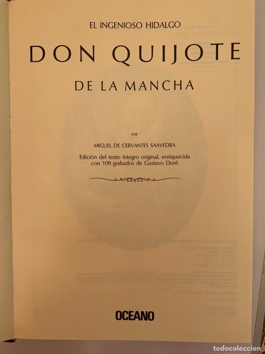 Libros de segunda mano: El Quijote, editorial Oce&aacute;no. - Foto 3