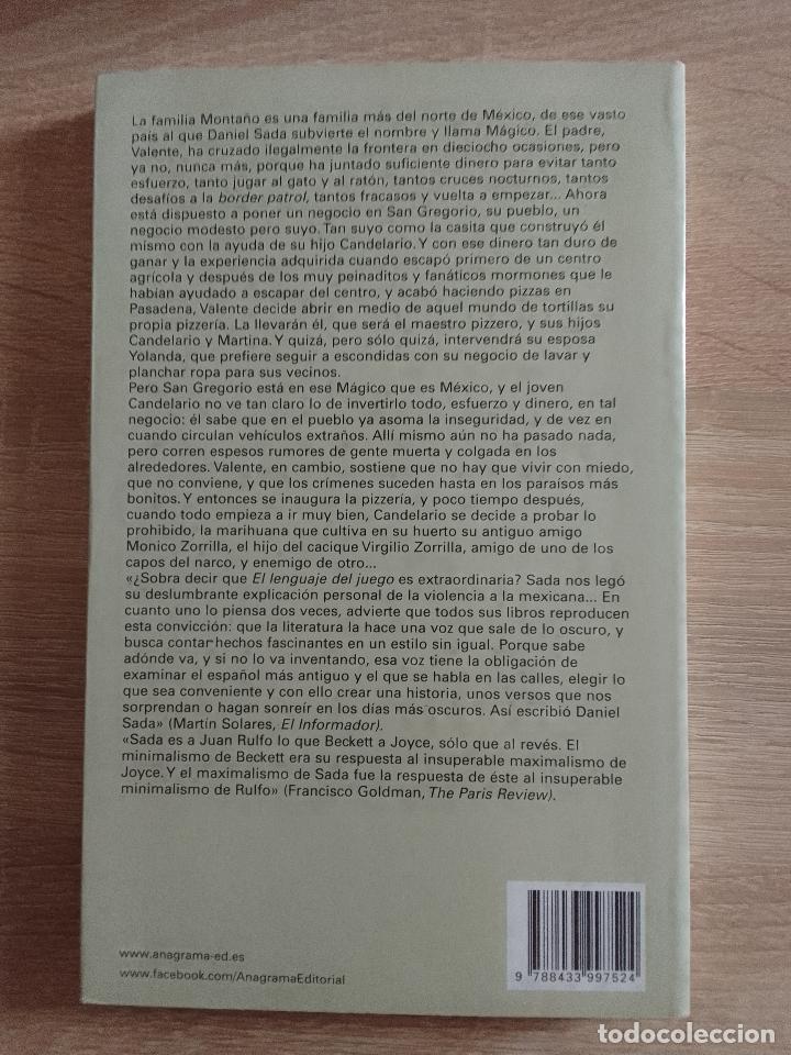 Libros de segunda mano: Daniel Sada: El lenguaje del juego (Editorial Anagrama. 2012) - Foto 2