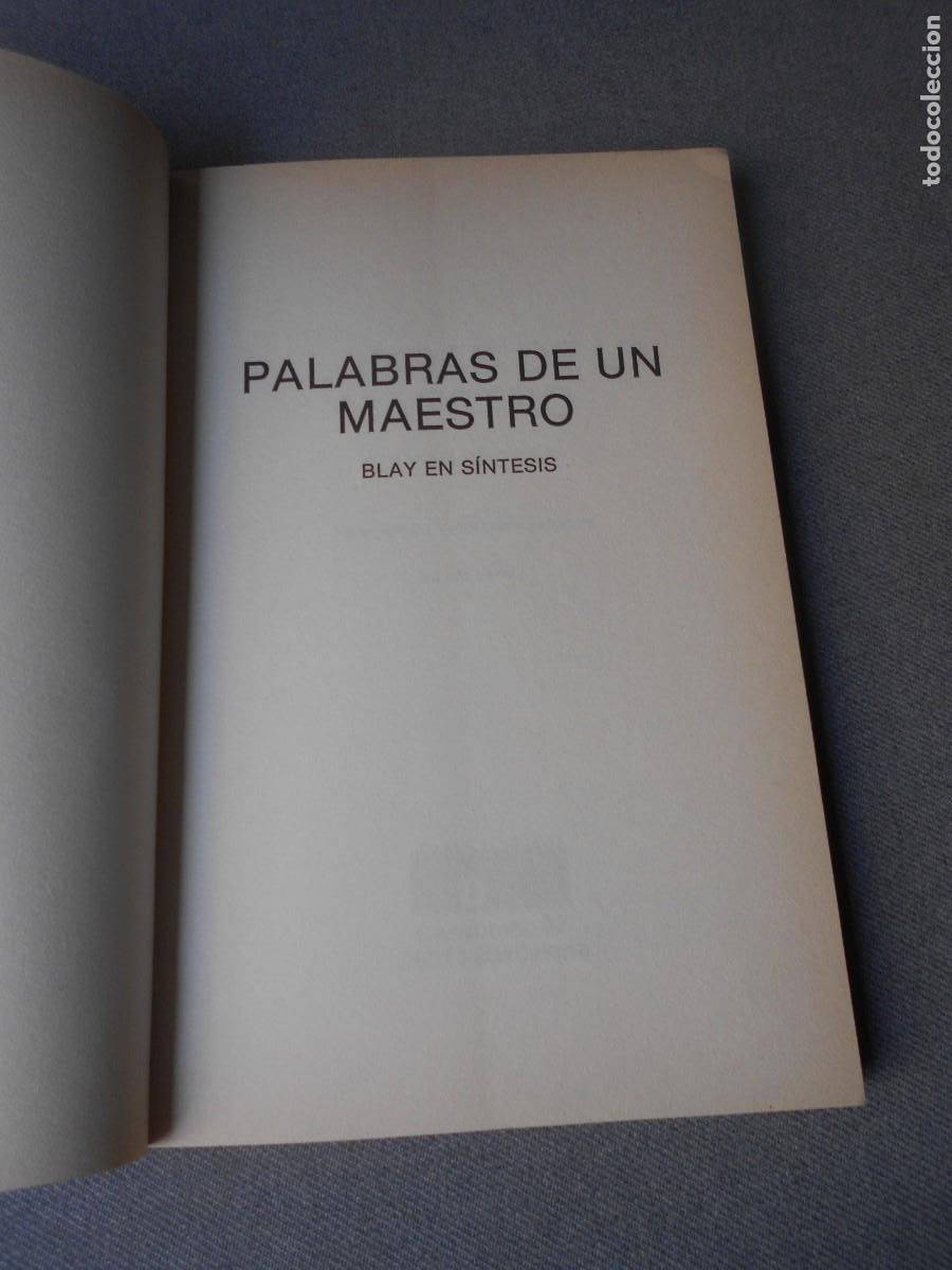Libros de segunda mano: PALABRAS DE UN MAESTRO. - Foto 3