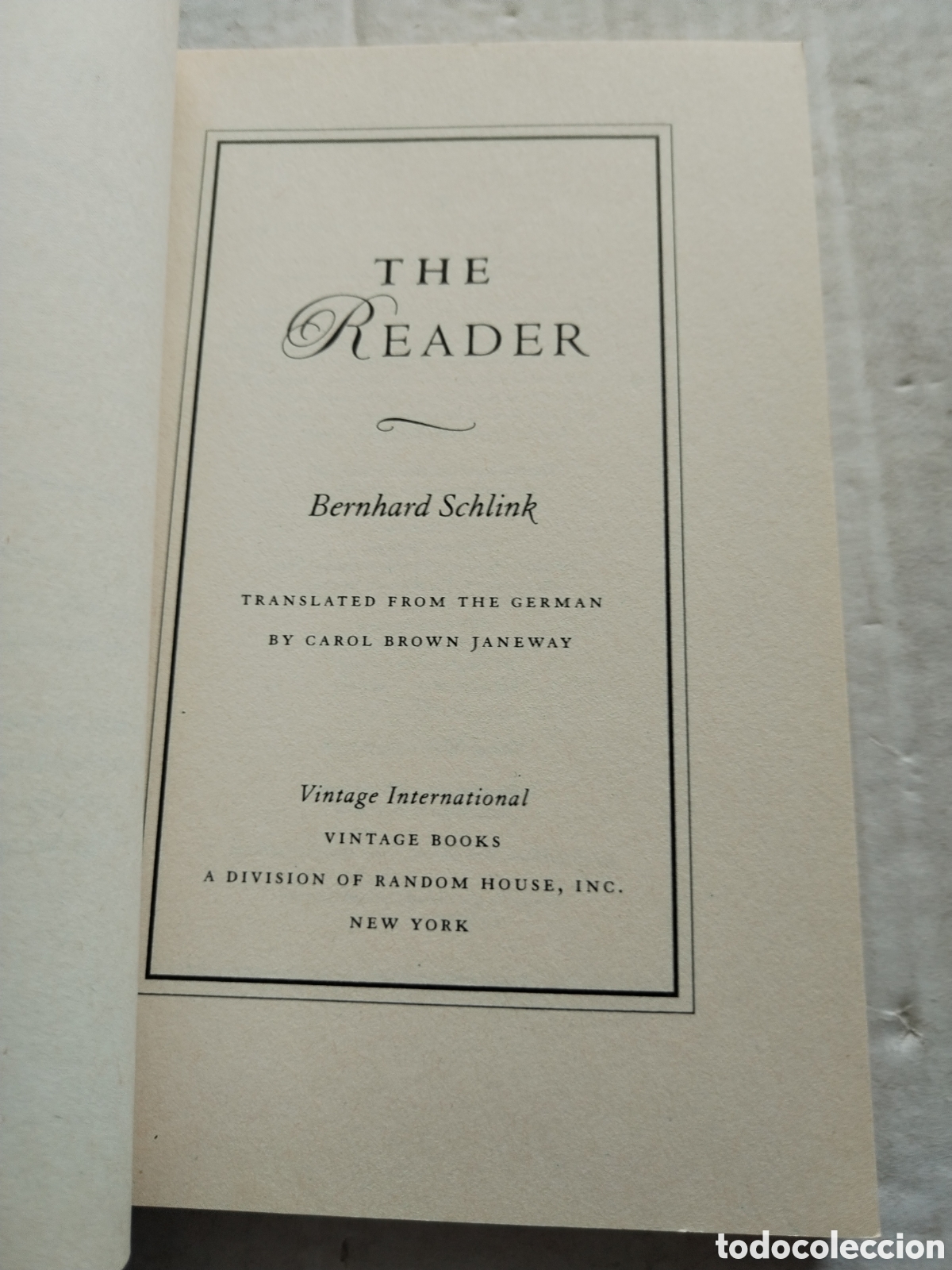 Libros de segunda mano: THE READER/BERNARD SCHLINK - Foto 2
