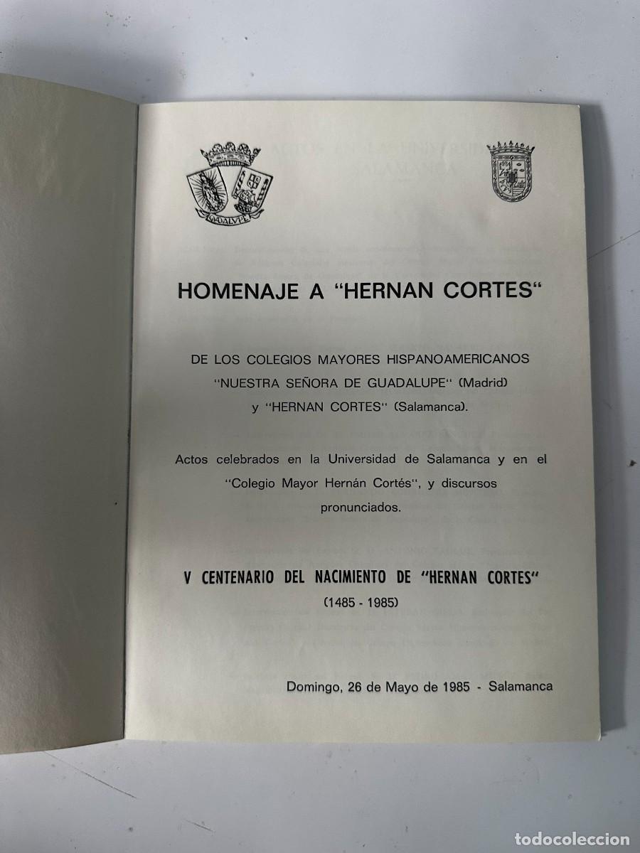 Libros de segunda mano: COLEGIO MAYOR HISPANOAMERICANO &rdquo; HERN&Aacute;N CORT&Eacute;S - Foto 2