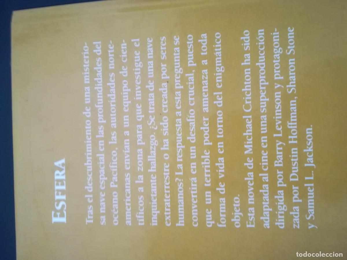 Libros de segunda mano: ESFERA / MICHAEL CRICHTON / AR207 / GRANDES EXITOS - Foto 3