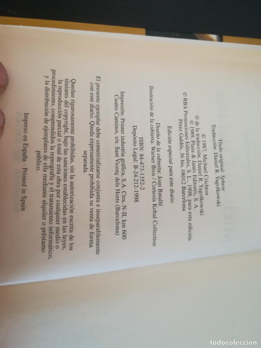Libros de segunda mano: ESFERA / MICHAEL CRICHTON / AR207 / GRANDES EXITOS - Foto 6